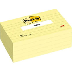3M Post-it Rectangle Jaune 100 feuilles Auto-adhésif