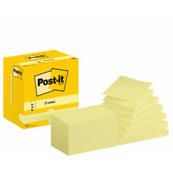 Post-It 7100290186 Rectangle Jaune 100 feuilles Auto-adhésif