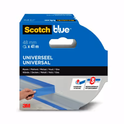 Scotch 7100289882, Ruban de masquage pour peintre, Papier, Bleu, Verre, Métal, Bois, Universel, A base d'acrylique