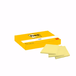 Post-It 7100296172 Rectangle Jaune 100 feuilles Auto-adhésif