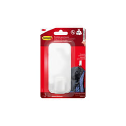Crochet Command blanc, extra-large xl Heavy Duty, 1 crochet + 2 bandes adhésives, pour objets d'intérieur et autres jusqu'à 4,5 kg, sans clous, sans