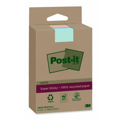 Post-It 4645-RSSCOL4 Rectangle Bleu, Vert, Rose, Turquoise 45 feuilles Auto-adhésif