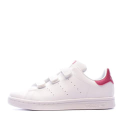 Basket - adidas - STAN SMITH Cadet - Tige vegan - Fermeture scratch - Enfant