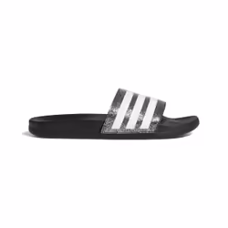 Claquettes - Adidas - Adilette Comfort - Noir - Argent - Amorti confortable