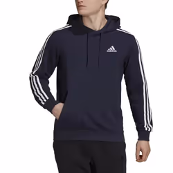 Sweat-Shirt - ADIDAS - Essentials 3-Stripes - Bleu - Col capuche - Manches longues