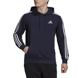 Sweat-Shirt - ADIDAS - Essentials 3-Stripes - Bleu - Col capuche - Manches longues