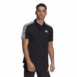 T-shirt Polo Noir ADIDAS - Homme/Adulte - Manches courtes - Multisport - Respirant