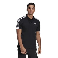 T-shirt Polo Noir ADIDAS - Homme/Adulte - Manches courtes - Multisport - Respirant