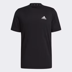 Adidas GM2090, Tee-shirt, Adulte, Mâle, Noir, Monochromatique, Encolure torsadée