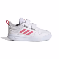 Baskets - ADIDAS - Tensaur I - Blanches et roses - Scratch - Synthétique - Fille