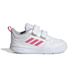 Baskets - ADIDAS - Tensaur I - Blanches et roses - Scratch - Synthétique - Fille