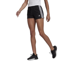 Short pour Femme - Adidas - Essentials Slim 3-Stripes - Noir - Polyester - Regular