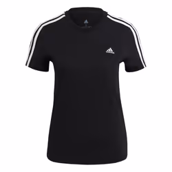 T-shirt Essentials Slim 3-Stripes en Noir