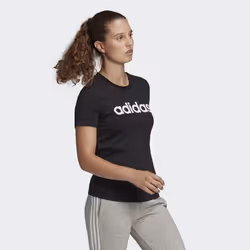 Adidas GL0769, Adulte, Femelle, Noir, Blanc, Tee-shirt, S, SML