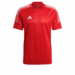 T-shirt de football ADIDAS Condivo 21 Training Rouge - Homme/Adulte - Manches courtes - Respirant