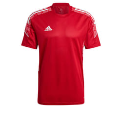 T-shirt de football ADIDAS Condivo 21 Training Rouge - Homme/Adulte - Manches courtes - Respirant