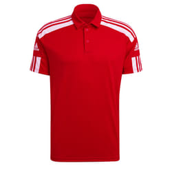 T-Shirt Adidas Squadra 21 Polo Rouge - Homme/Adulte - Manches courtes