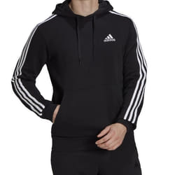 Sweat à Capuche - ADIDAS - Essentials 3-Stripes - Homme - Noir
