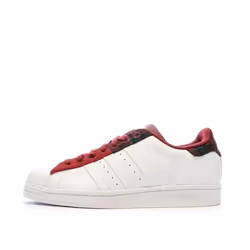 Baskets Adidas Blanches/Rouge Homme Adidas Superstar