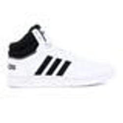 Chaussures Homme Adidas Hoops 3.0 Mid GW3019 - Blanc - Synthétique - Lacets