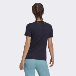 Adidas H07833 Tee-shirt Encolure torsadée Manche courte Coton