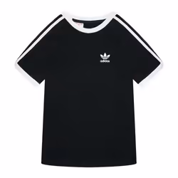 ADIDAS 3STRIPES TEE T-SHIRT NERO BIANCO BAMBINO H35545 (3-6M - NERO)
