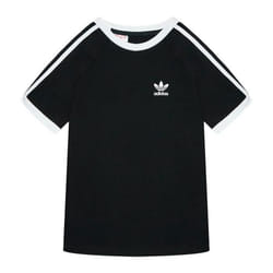 ADIDAS 3STRIPES TEE T-SHIRT NERO BIANCO BAMBINO H35545 (3-6M - NERO)