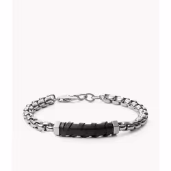Fossil JF03631040, Bracelet à mailles, Femelle, Acier inoxydable