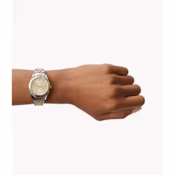 Fossil Scarlette Mini Montre bracelet Femelle Quartz Or, Argent