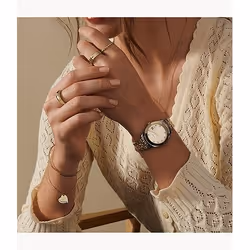 Fossil Scarlette Mini Montre bracelet Femelle Quartz Or, Argent - Vue supplémentaire 4
