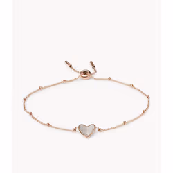 Fossil JF03647791, Bracelet à mailles, Hearts & Love, Femelle, Acier inoxydable