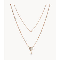 Fossil JF03648791 collier Femelle Acier inoxydable