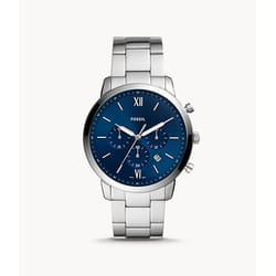 Fossil Neutra Montre bracelet Mâle Argent