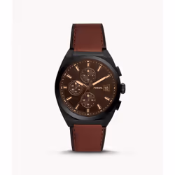 Fossil Everett Chronograph, Imperméable, Quartz