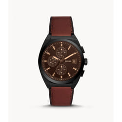 Fossil Everett Chronograph Montre bracelet Mâle Quartz Noir