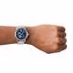 Montre Automatique - Emporio Armani - AR60052 - Acier Inoxydable - Cadran Bleu - Résistante à lEau 50m