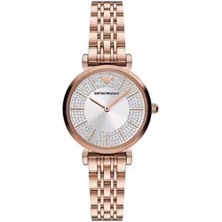 Montre Emporio Armani Gianni T-bar Pour Femmes en Ip-rosé - AR11446