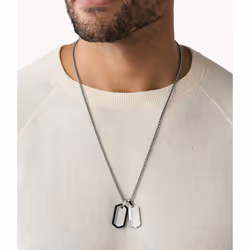 Fossil JF03996040 collier Collier à chaîne Mâle Acier inoxydable