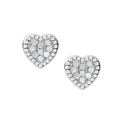 Fossil Elliott Boucles d'oreilles à clipser Argent sterling Argent