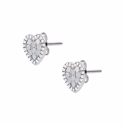Fossil Elliott Boucles d'oreilles à clipser Argent sterling Argent