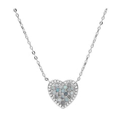 Fossil Elliott Collier ras du cou Femelle Argent sterling