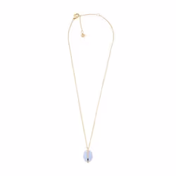 Skagen Sea Glass Blue Glass, Collier de perles, Femelle, Acier inoxydable