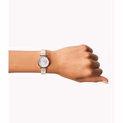 Fossil ES5201 montre Montre bracelet Femelle Quartz Or rose, Argent