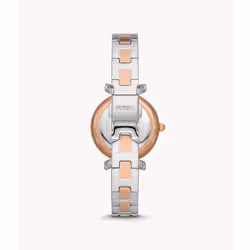 Fossil ES5201 montre Montre bracelet Femelle Quartz Or rose, Argent