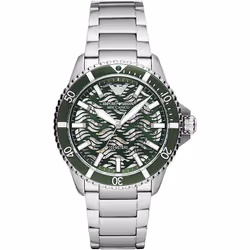 Montre Emporio Armani Diver Pour Hommes en Argent - AR60061