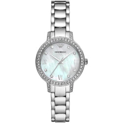 Montre Emporio Armani Cleo Pour Femmes en Argent - AR11484