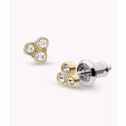 Fossil JF04110710 boucle d'oreille Clous d'oreilles Acier inoxydable Or