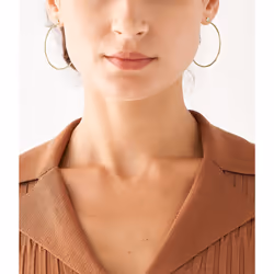 Fossil JF04111710 boucle d'oreille Boucles d'oreilles créoles Acier inoxydable Or