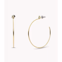 Fossil JF04111710 boucle d'oreille Boucles d'oreilles créoles Acier inoxydable Or