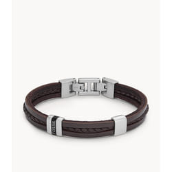 Fossil JF04133040 bracelet Mâle Cuir